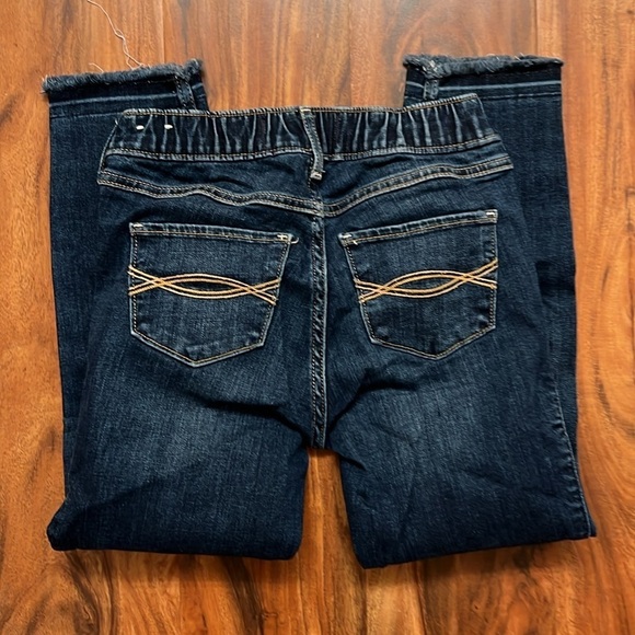 Abercrombie Kids High-Rise Ankle Jean Legging Destressed 4 Button Fly / Size 10 - Picture 4 of 4